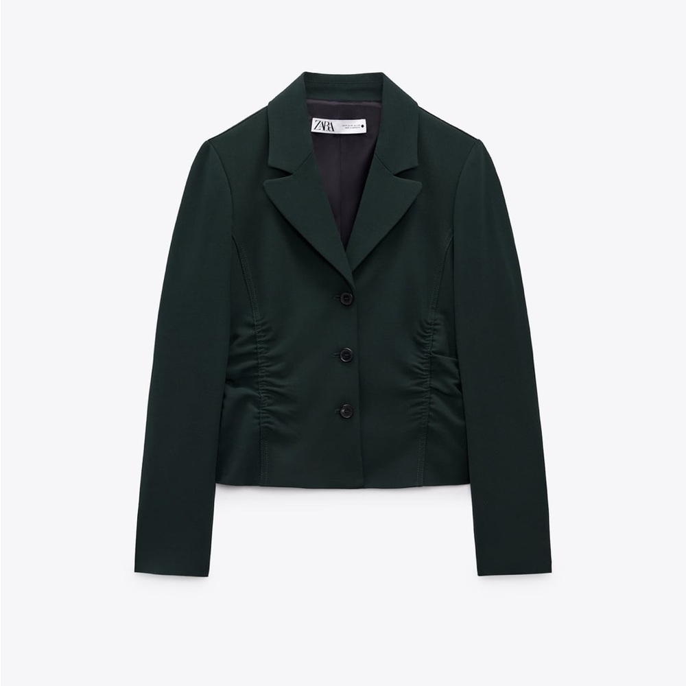 Zara Wool Blend Tailored Blazer